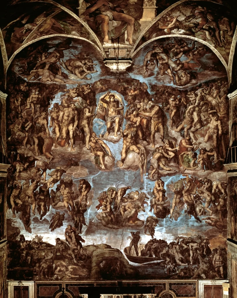 Pre restauro - Giudizio Universale, Cappella Sistina
